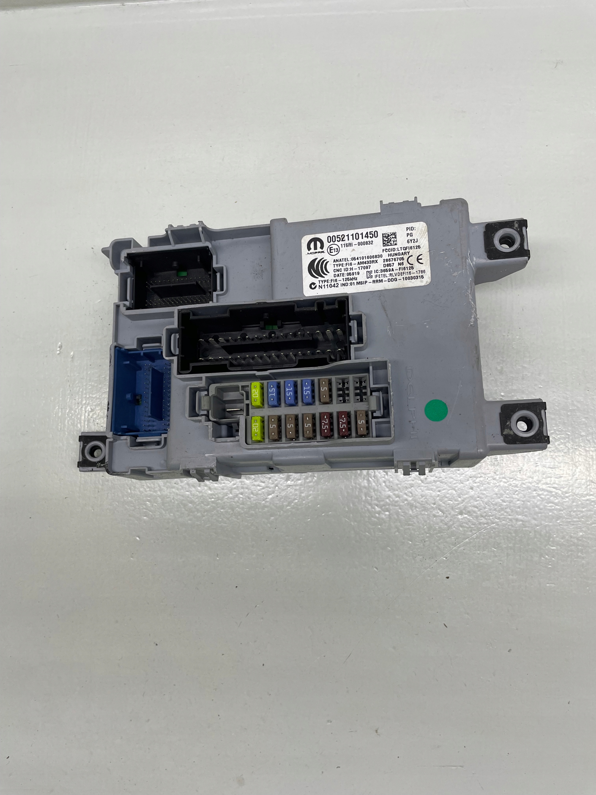 STEROWNIK MODUŁ BSI FIAT LANCIA 00521101450