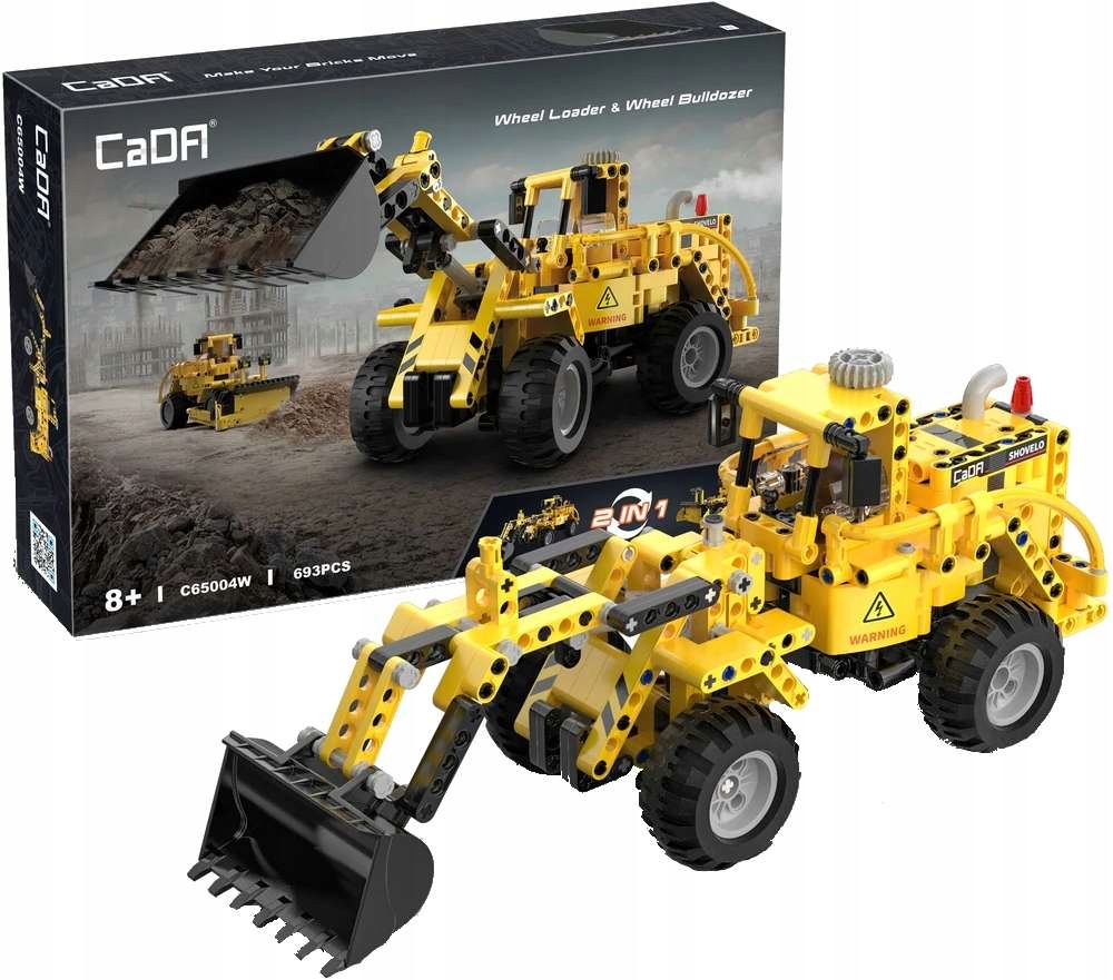 

Cada Klocki Pojazd 2W1 Ładowarka Buldozer 693EL.