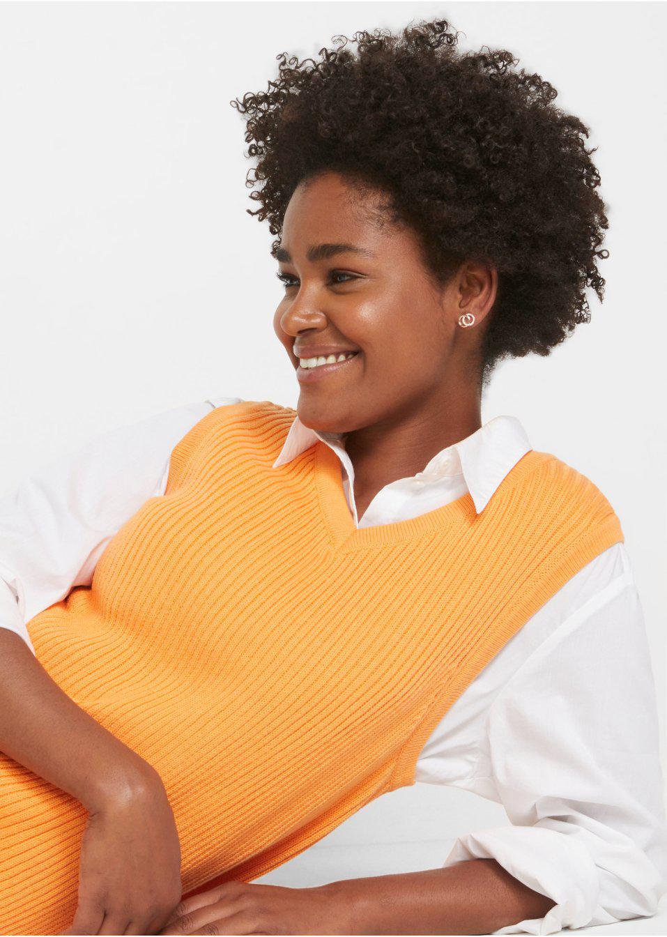 DJ2002 52 DZIANINOWA KAMIZELKA Bonprix Rozmiar 52