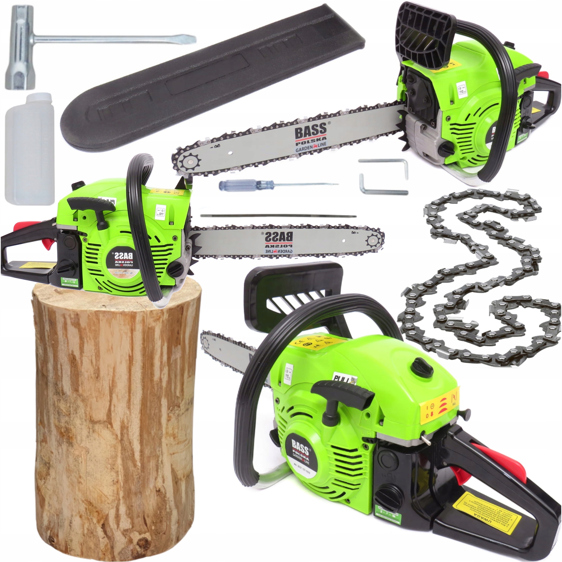 Benzínová Řetězová Pila S Výkonným A Výkonným Motorem Sada Nářadí