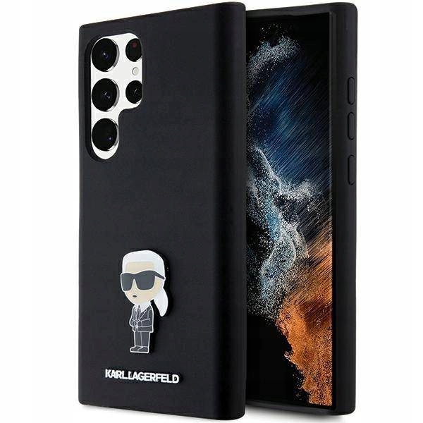 Pouzdro Karl Lagerfeld Silicone pro Samsung Galaxy S23 Ultra černé