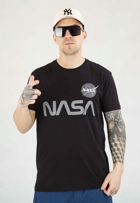Reflexní tričko Alpha Industries Nasa 178501 černé