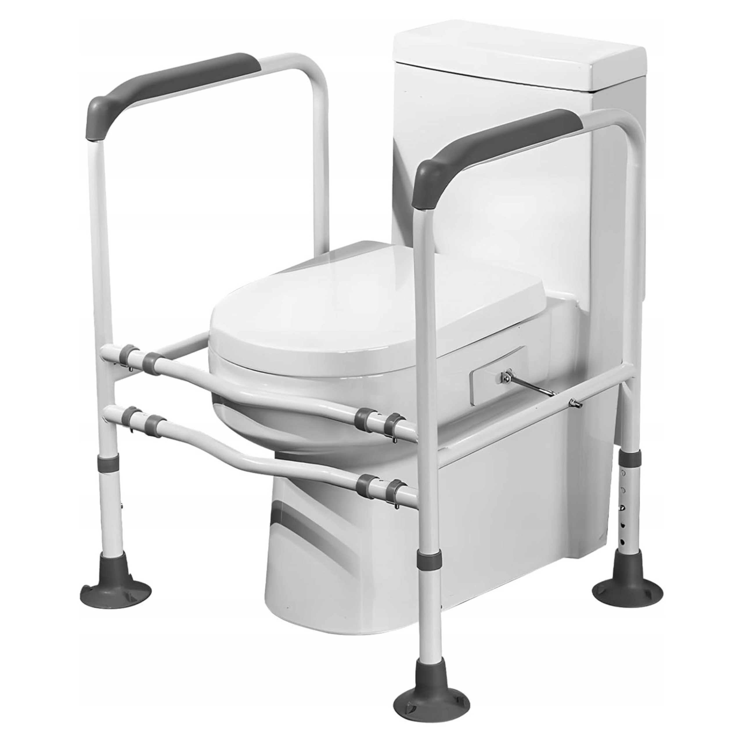 Poręcz Do Toalety Uchwyt Przyssawki Asekuracyjna Stabilna Rama Na Sedes Wc