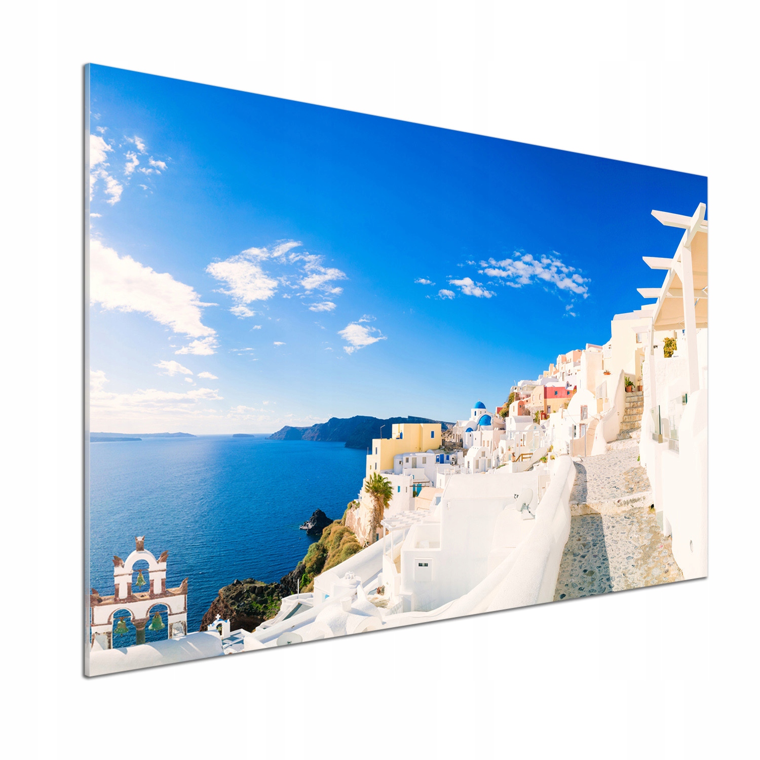 Panel do kuchyne Santorini Grécko 100 x 70 cm Lepidlo