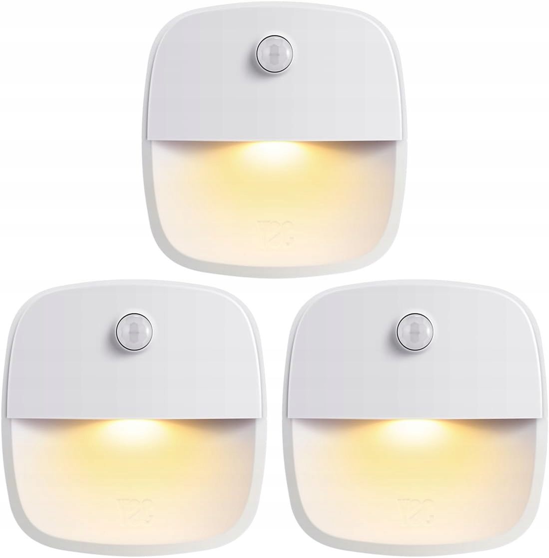 Батареи свет датчика движения беспроводной LED 3 шт
