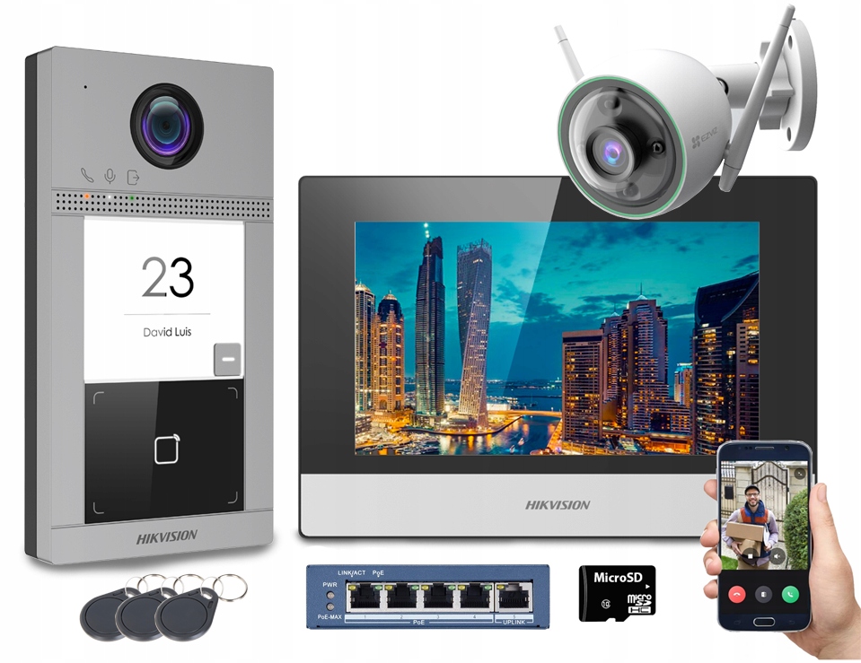 Videovrátnik Ip PoE WiFi vonkajšia Ip kamera