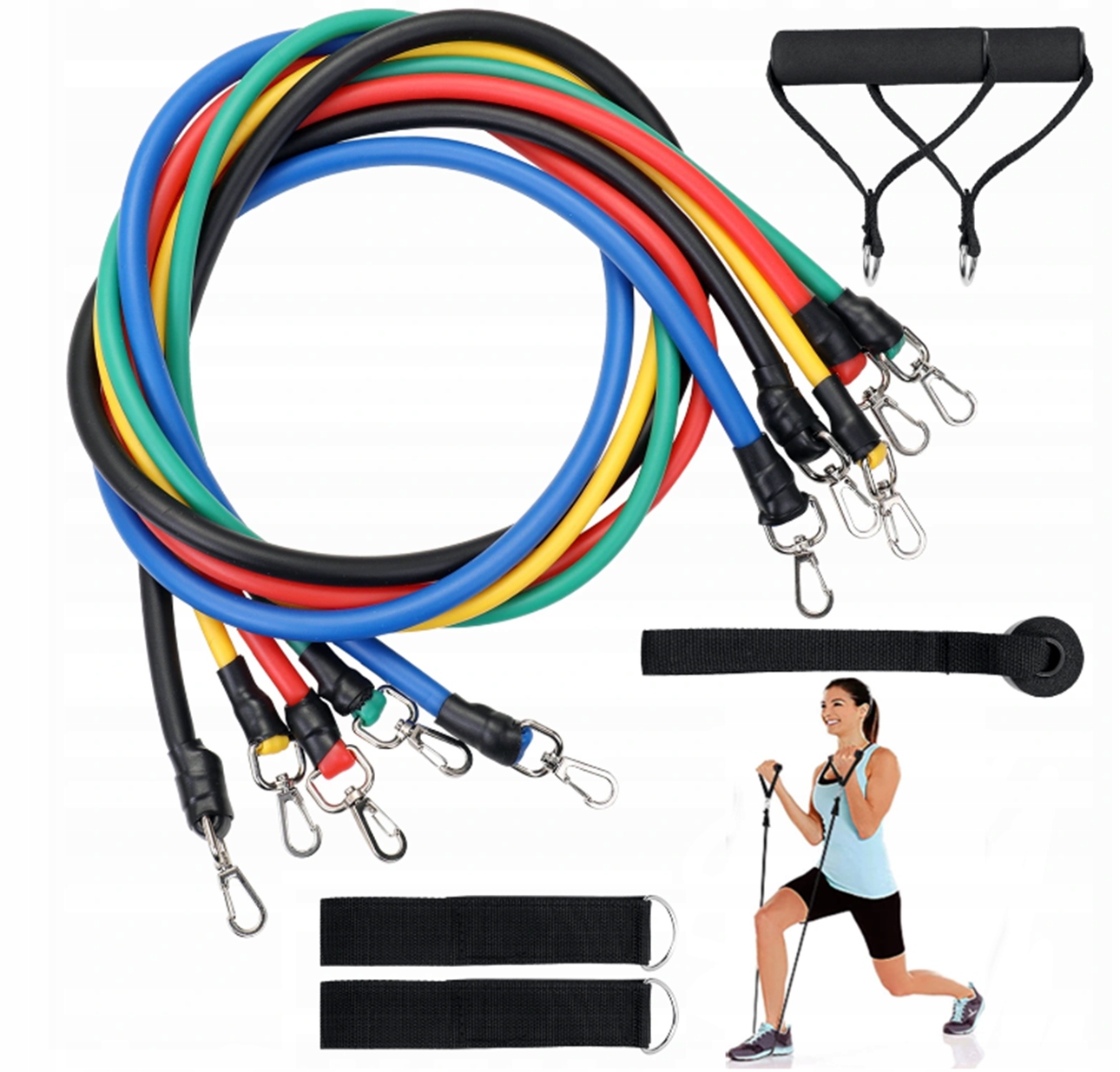 

Zestaw 5 Gum Oporowych do Ćwiczeń Crossfit Fitness