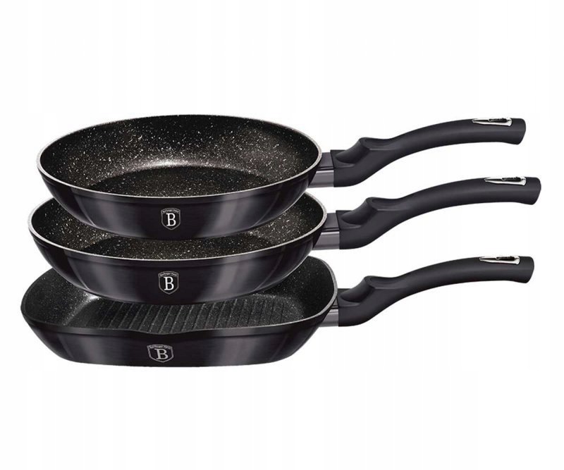 Sada 3 Granitových Pánví Berlinger Haus BH-6904 Carbon Pro