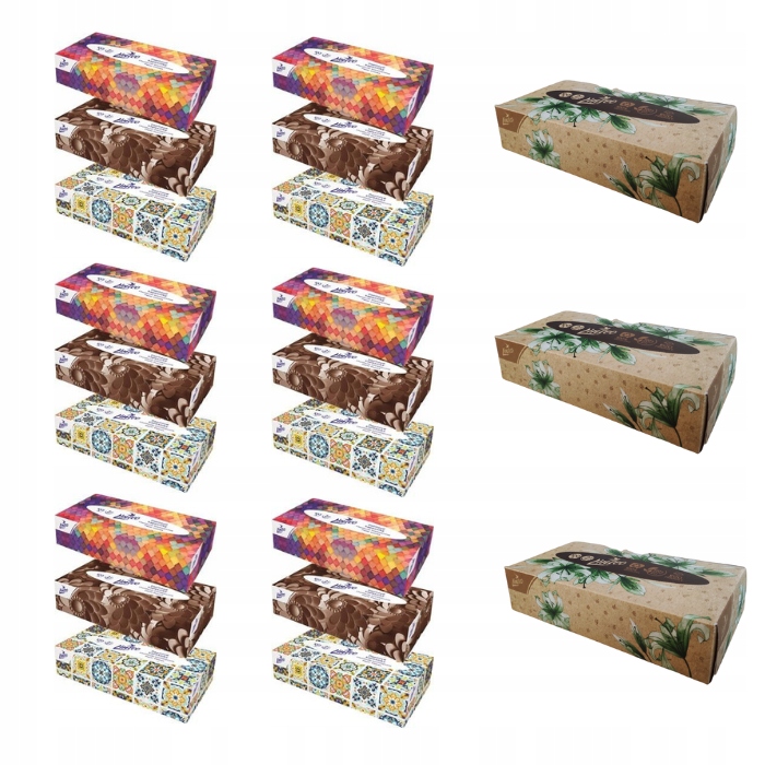 

Chusteczki w kartoniku 100szt Linteo Zestaw Zapas