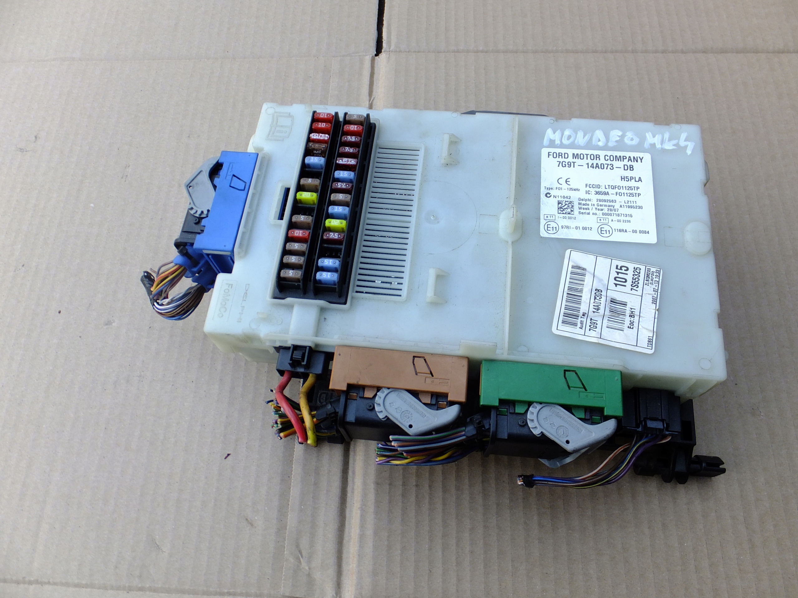 Module fusibles ford mondeo mk4 7G9T-14A07-DB