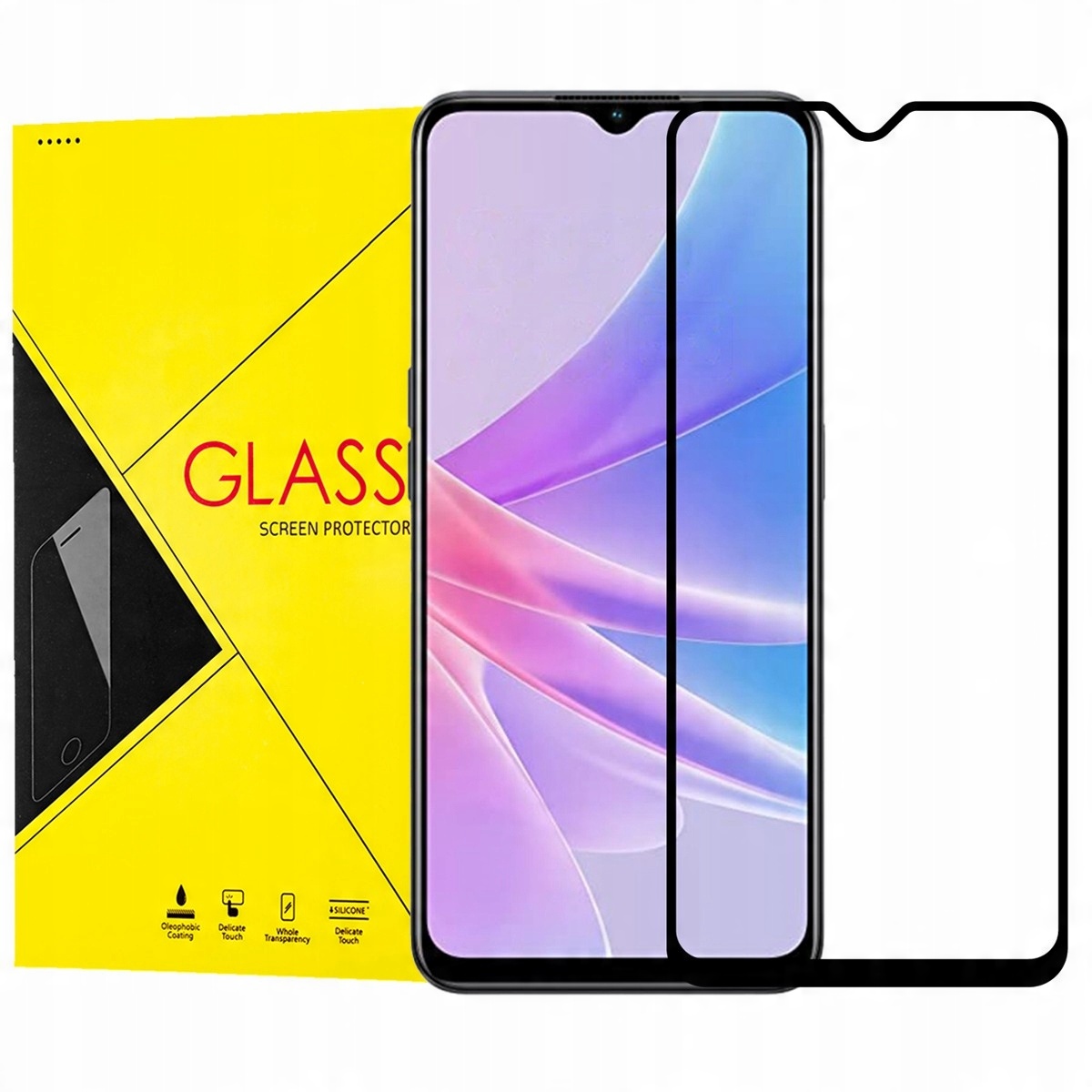 

Szkło hartowane ramkowe na ekran do Oppo A78 5G