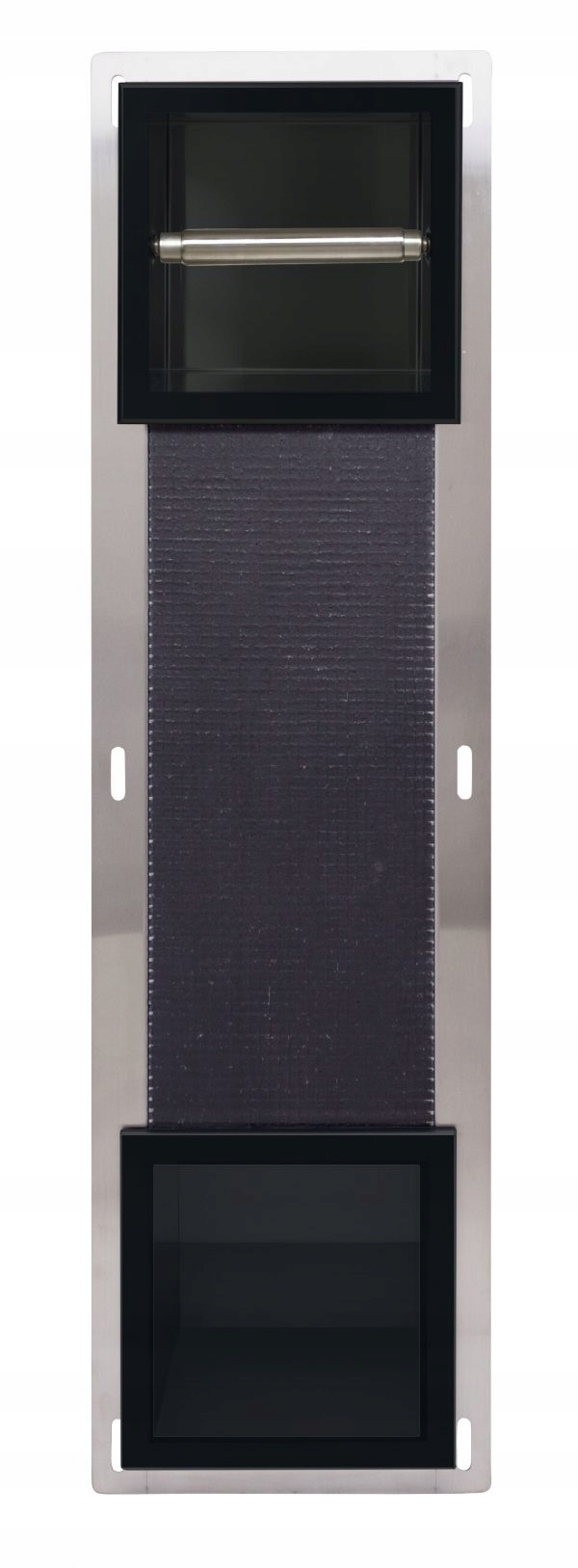 UCHWYT NA PAPIER ZAPAS PODTYNKOWY WNĘKOWY CZARNY paper-2