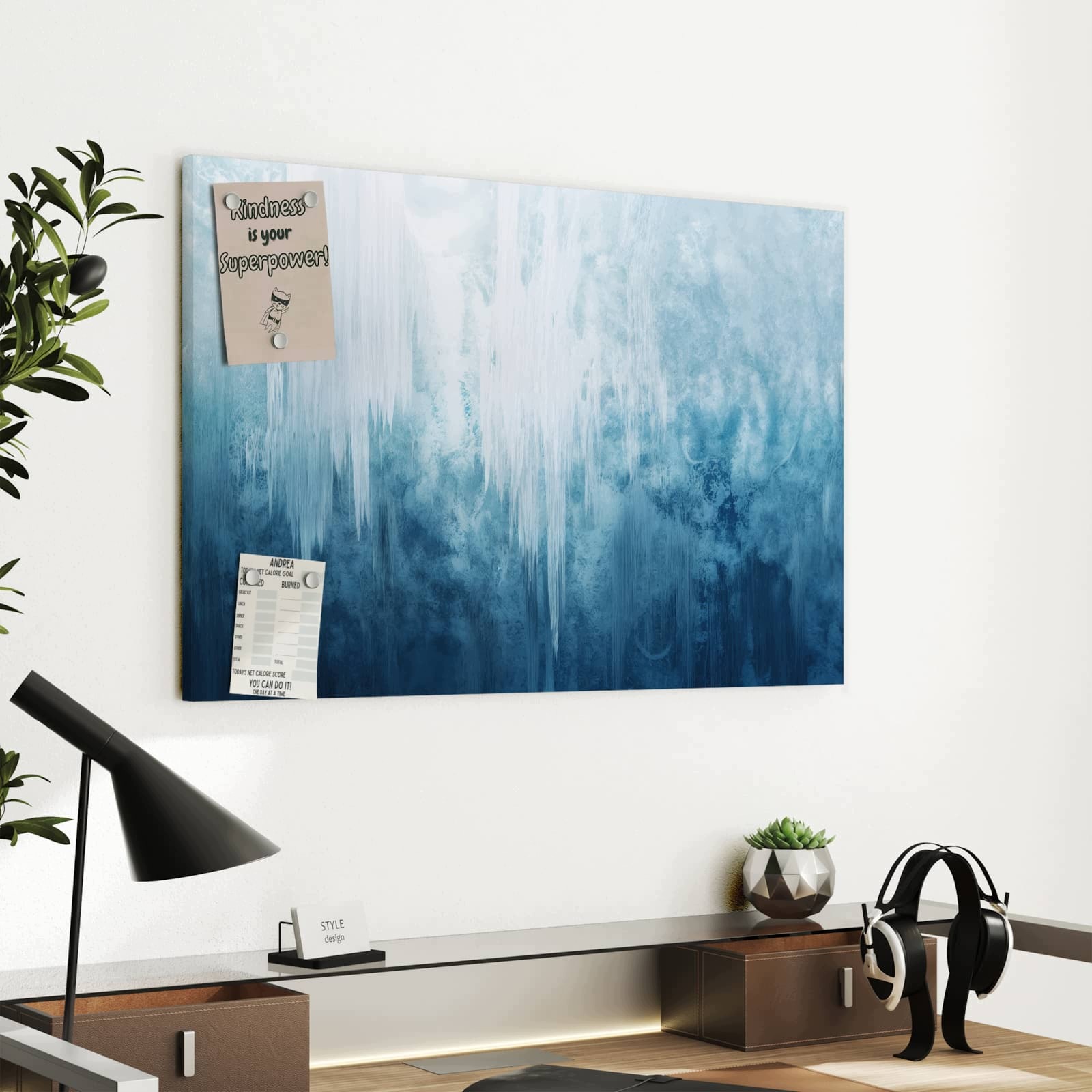 Magnetická tabule Zamrožony Vodopád 60 × 40 cm