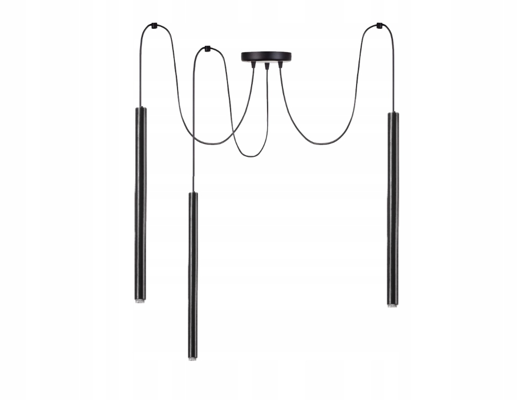 Desingerská lampa Spyder Pavouk Laser Sopel Led Tuba Černá G9