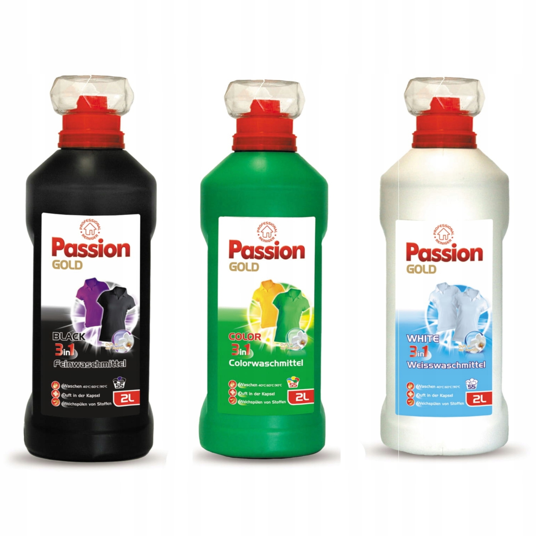 

Passion 3w1 color, biały, czarny 3x2L