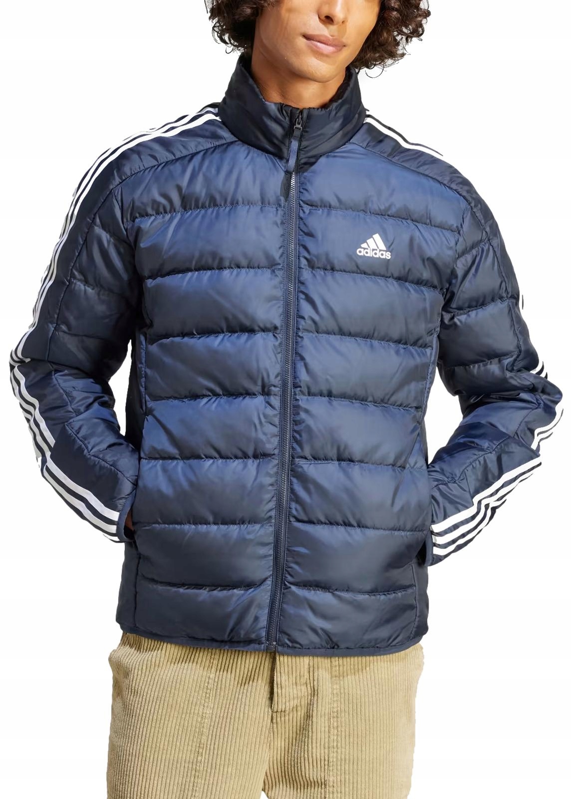 adidas Pánská zimní bunda s péřovým zapínáním, teplá, pohodlná, vel S
