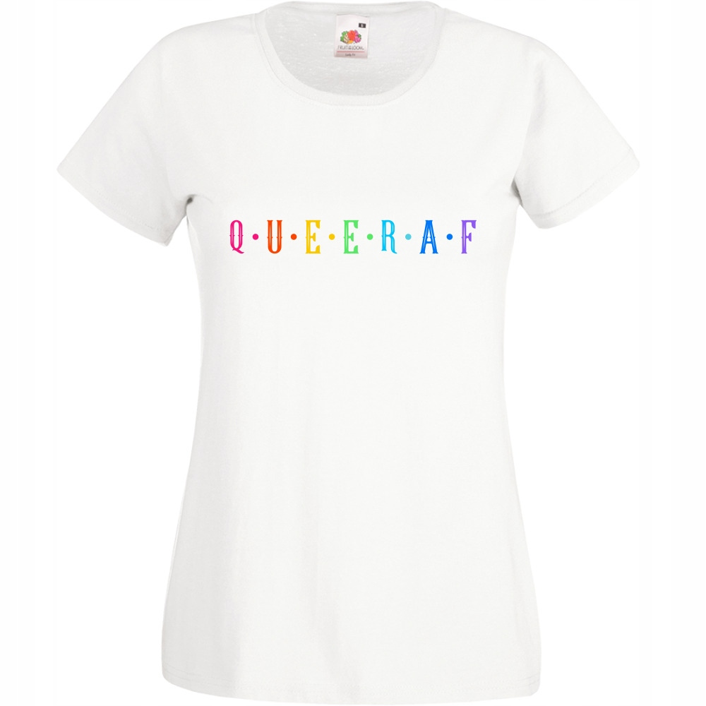 

Koszulka queer af lgbt marsz równości XL biała