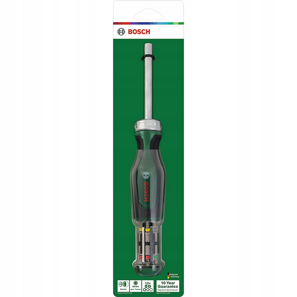 Bosch šroubovák ráčnový s bity 13 dílů (1.600.A03.2V0)