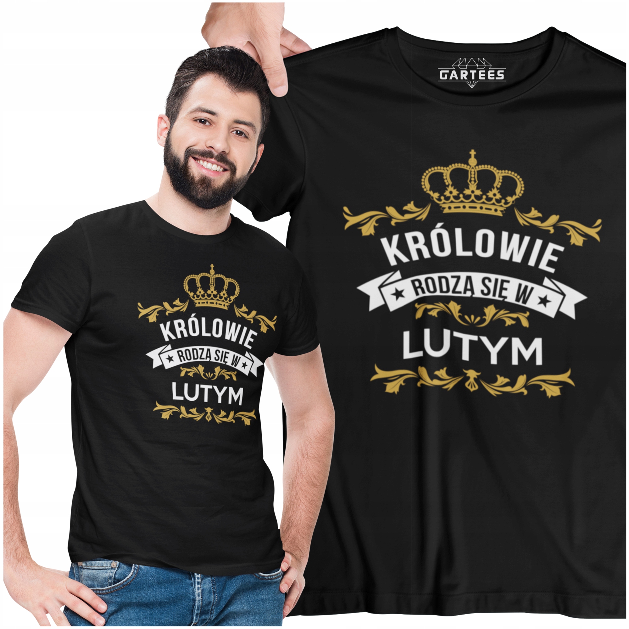 

Koszulka Męska Królowie Rodzą Się W Lutym Urodziny