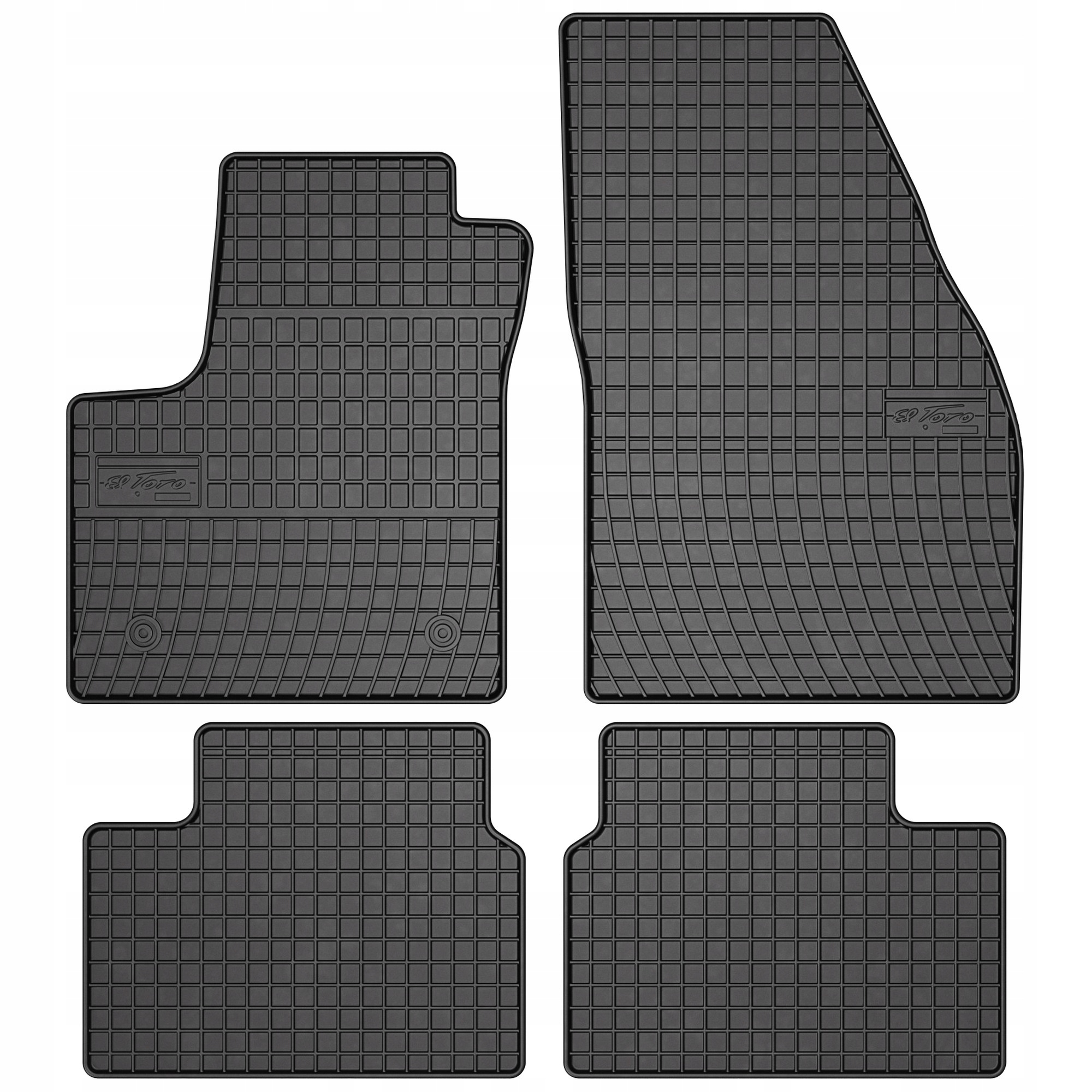 Gumové koberce černé Opel Meriva II B od roku 2010