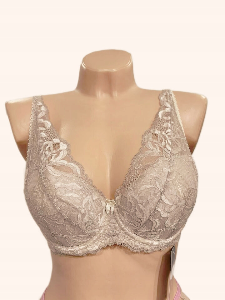 One Lingerie Podprsenka Vyztužená Push-up Scarlet Frappe Béžová 80A