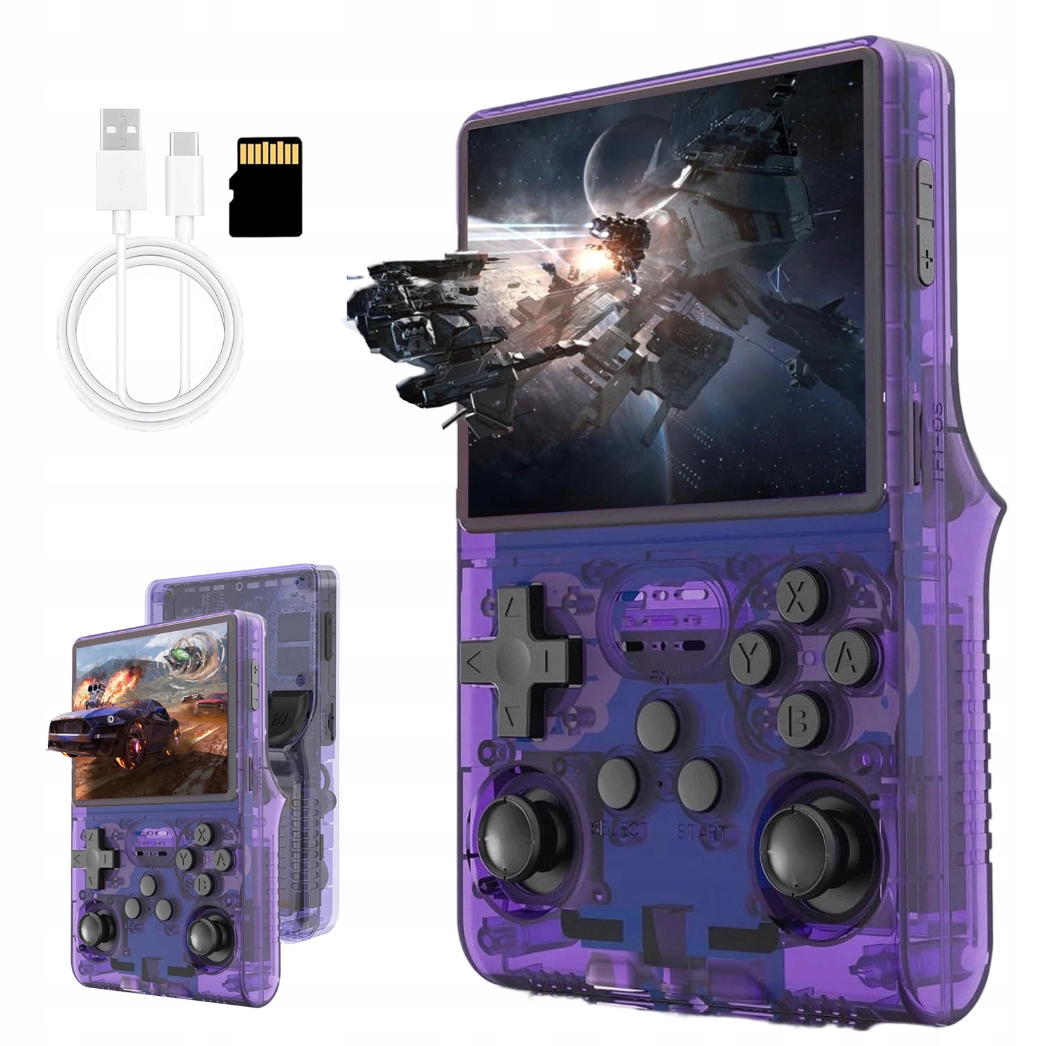 Przenośna R40S Konsola Do Gier Retro Ekran 3.5 Cala Ponad 30000 Gier 256GB