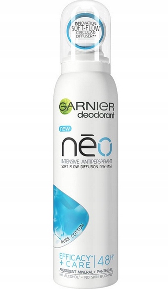 

Antyperspirant W Sprayu Garnier Neo Bawełna 48h