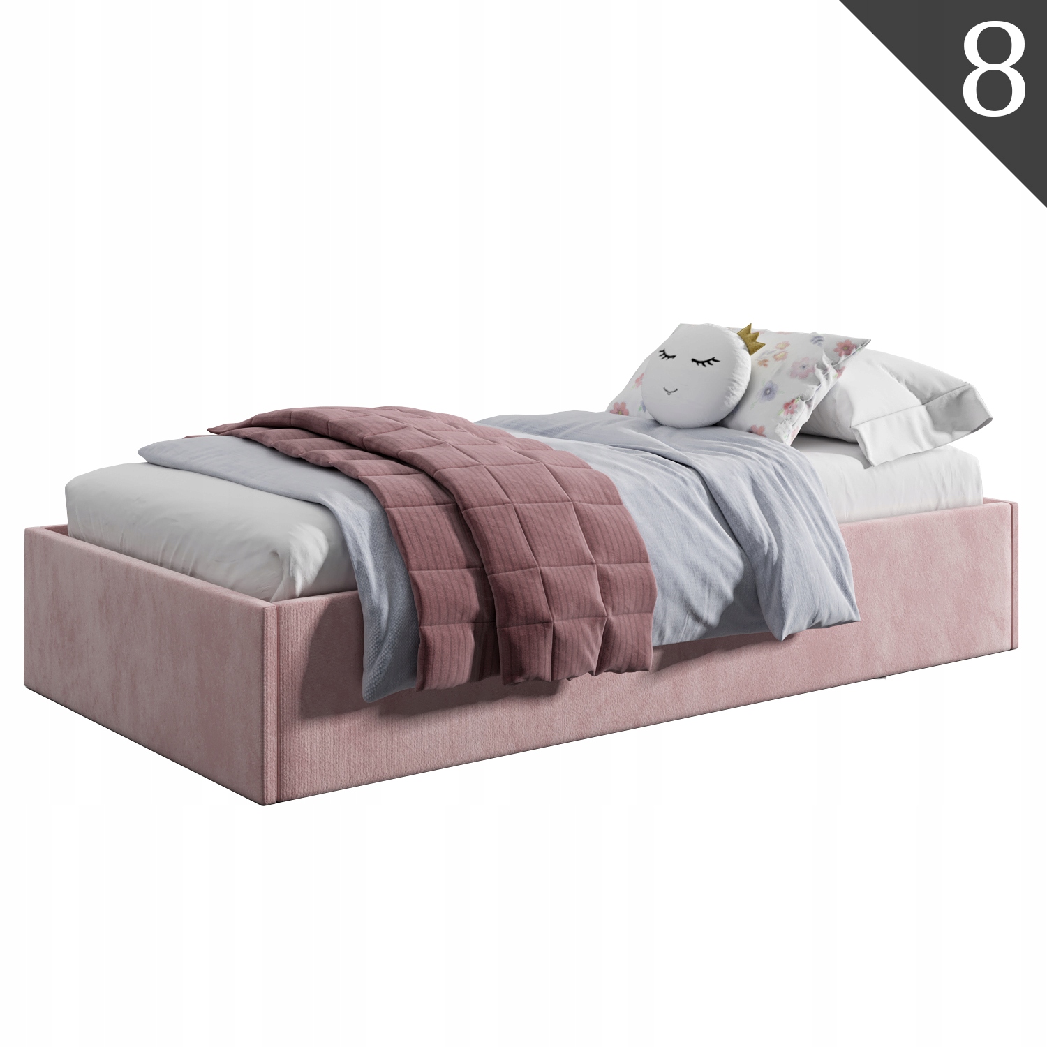 Łóżko młodzieżowe Tapczan 120x200 + POJEMNIK Kolor korpusu inny kolor