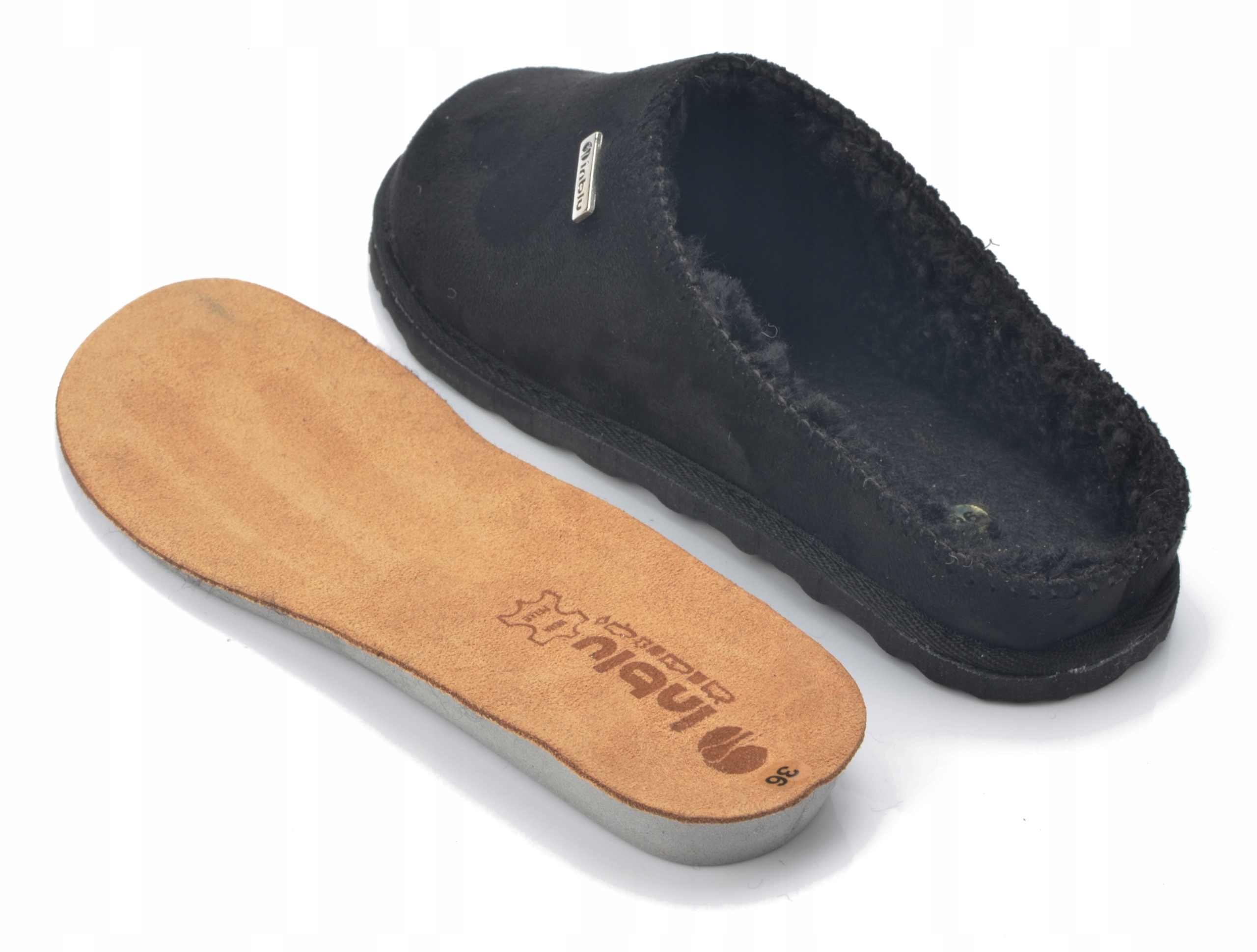 INBLU KAPCIE FUTRO KLAPKI DAMSKIE CS34 BAMBOSZE OCIEPLANE 37 Model Domowe Ocieplane Papcie Inblu CS-34-023