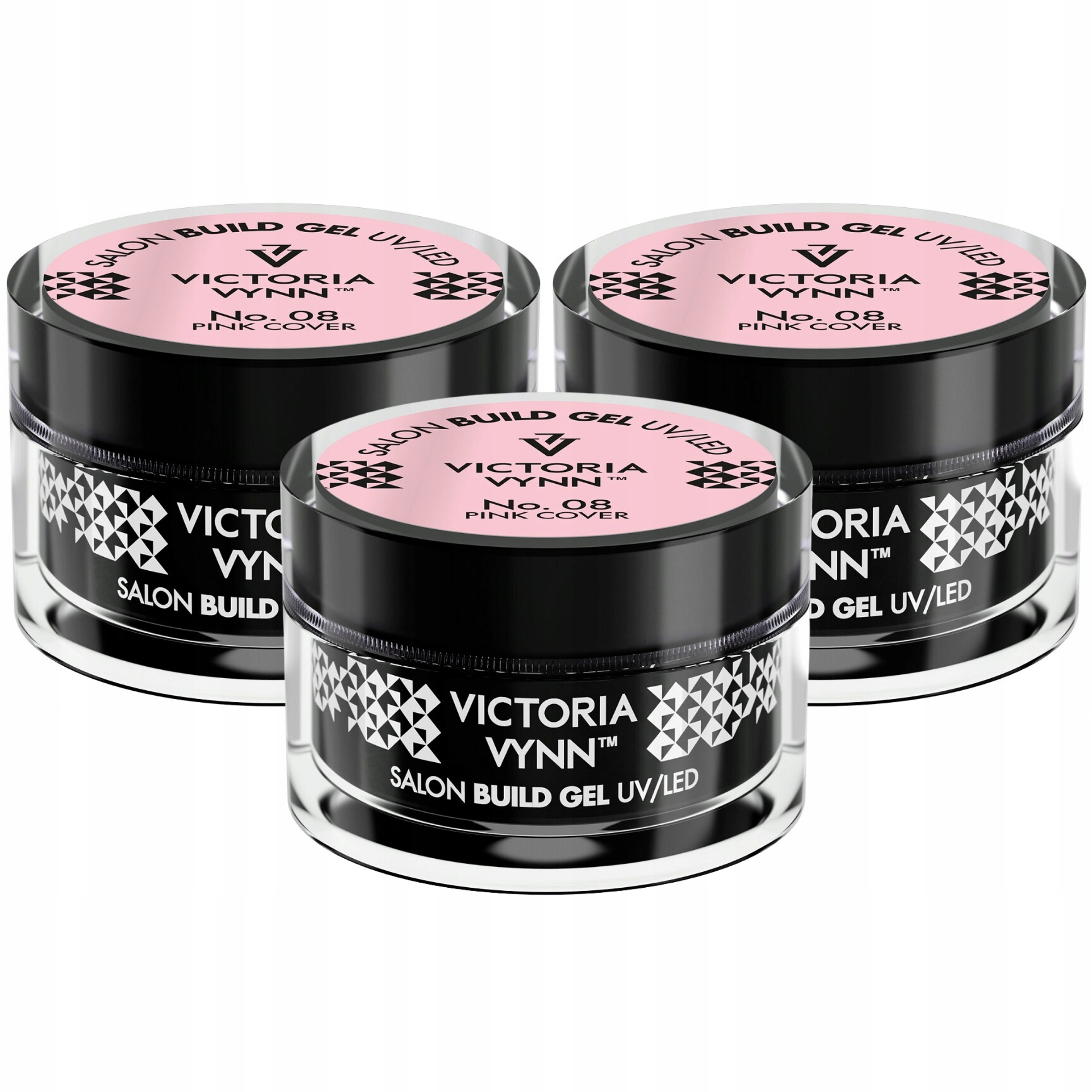 3 x Victoria Vynn Stavební Gel 08 Pink Krycí, 50 ML