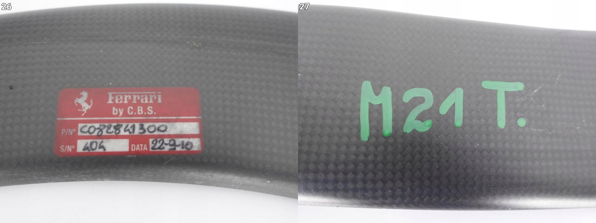 FERRARI 599 GTO SPOILER moulding bumper CARBON
