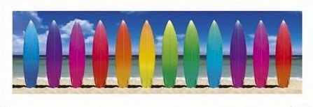 

Surf Boards - reprodukcja 33x95 cm