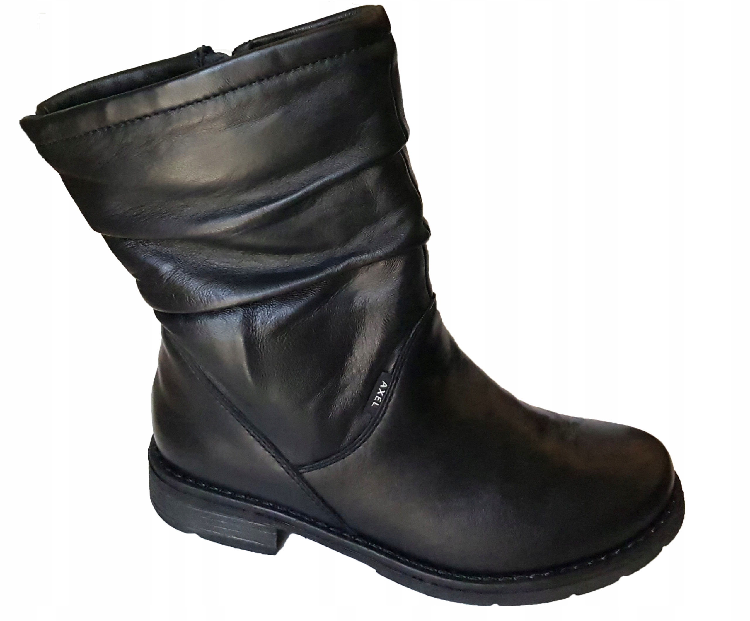 Axel Dámské Kozačky 4470 Kožené Černé Tuhost H vel. 36