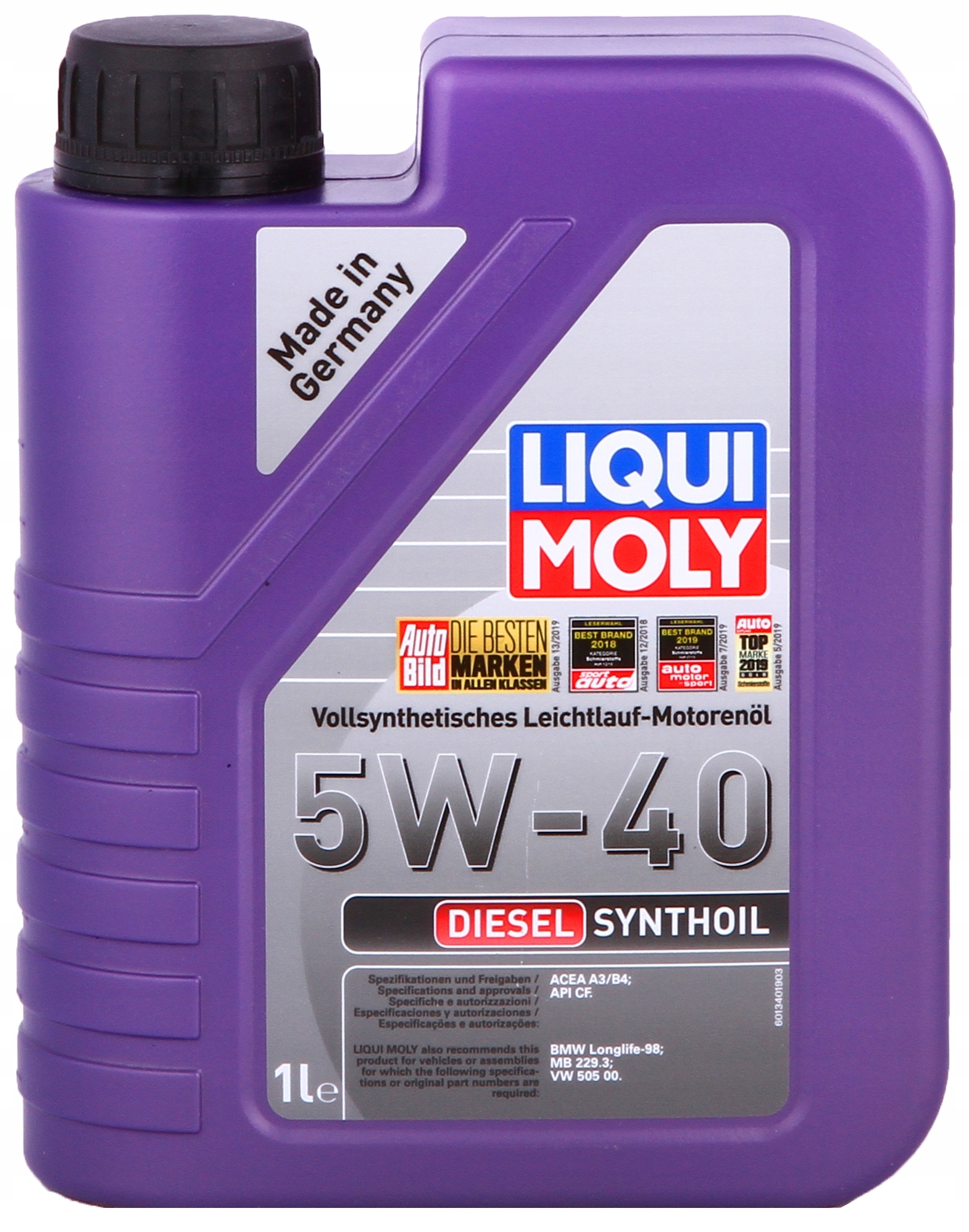 

Liqui Moly Diesel Synthoil 5W40 1340 1L
