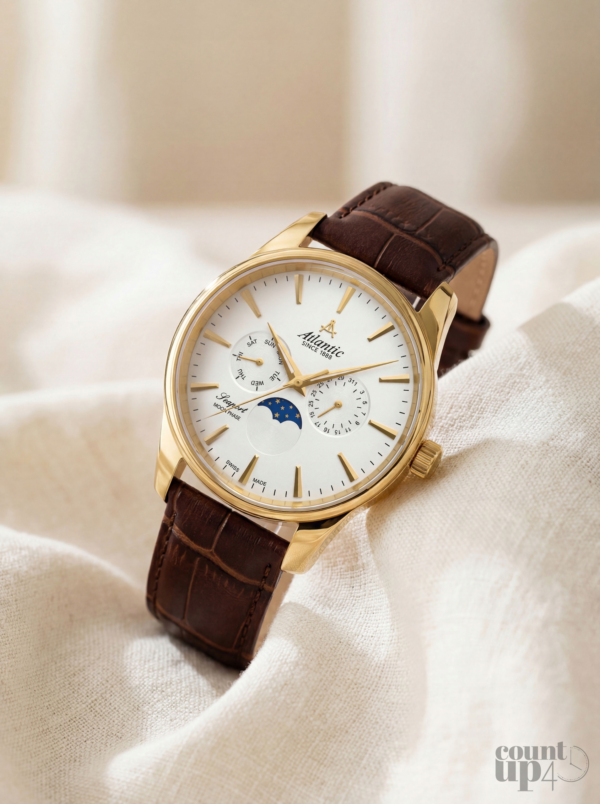 Atlantic Seaport Moon Phase 56550.45.21 41,00mm Ronda 706.1