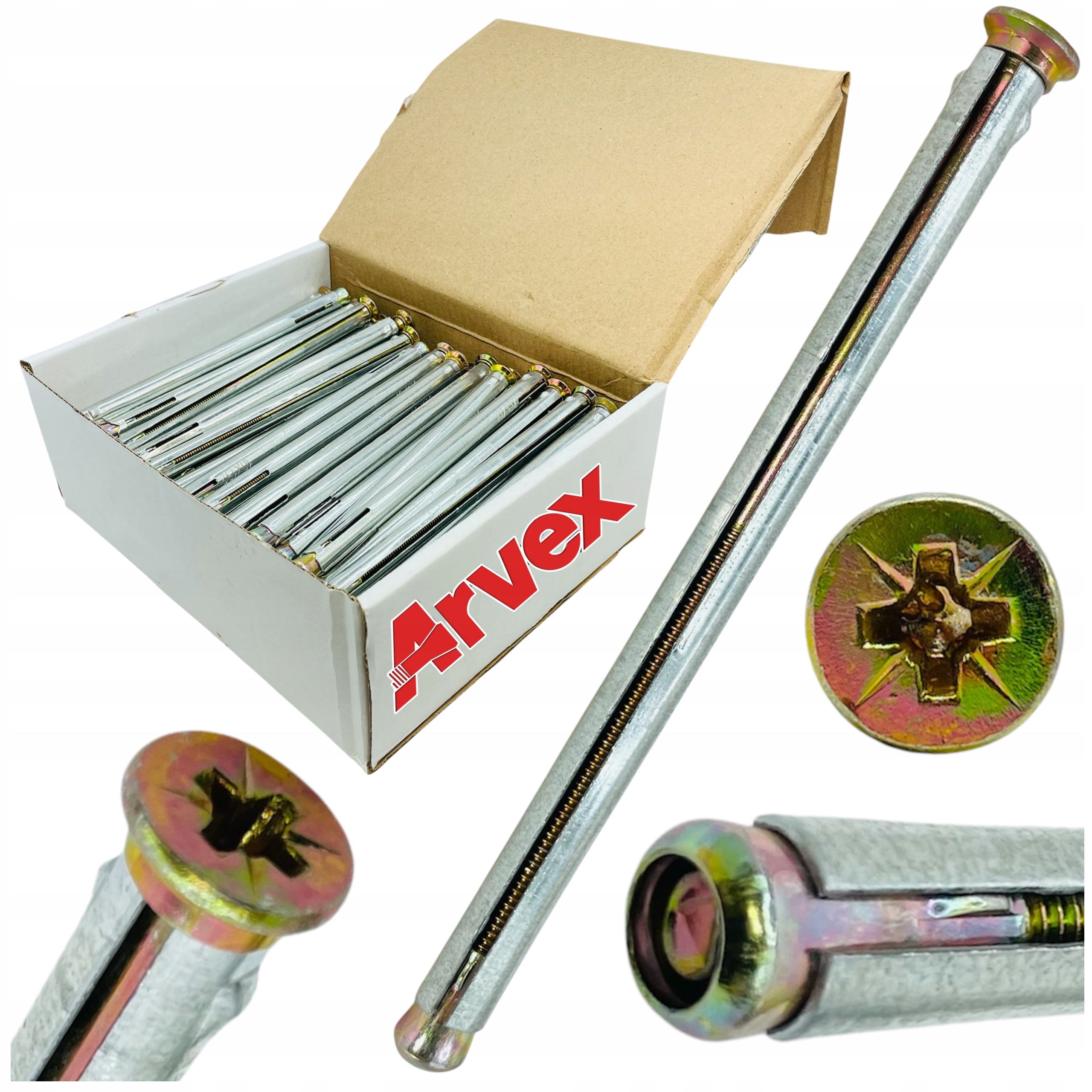 Kotwa dybel łącznik Do Ościeżnic futryn drzwi okien 10x202 metalowa 100 szt