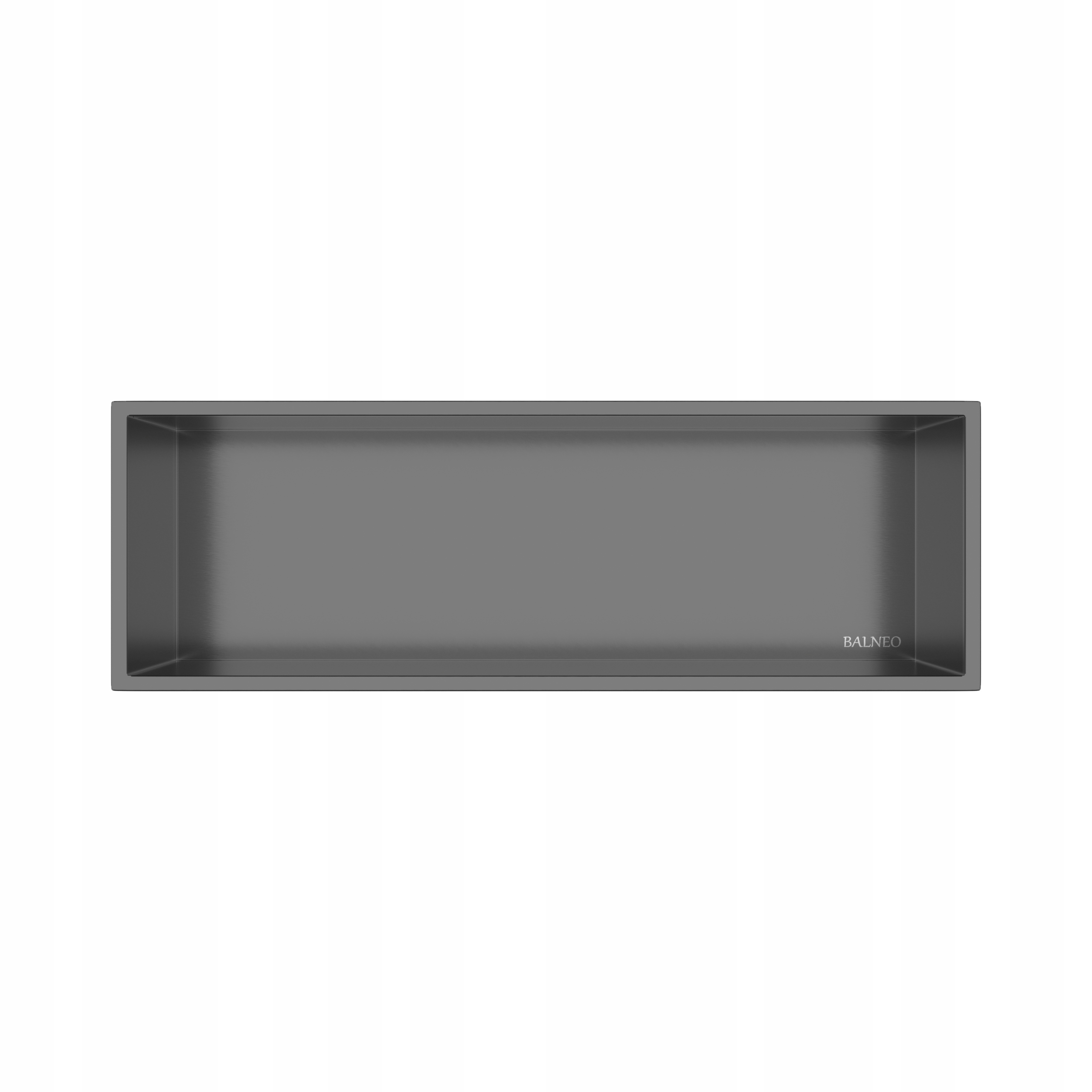 Výklenková polica Wall-box One Gun Metal, 90x30x7 cm, Balneo