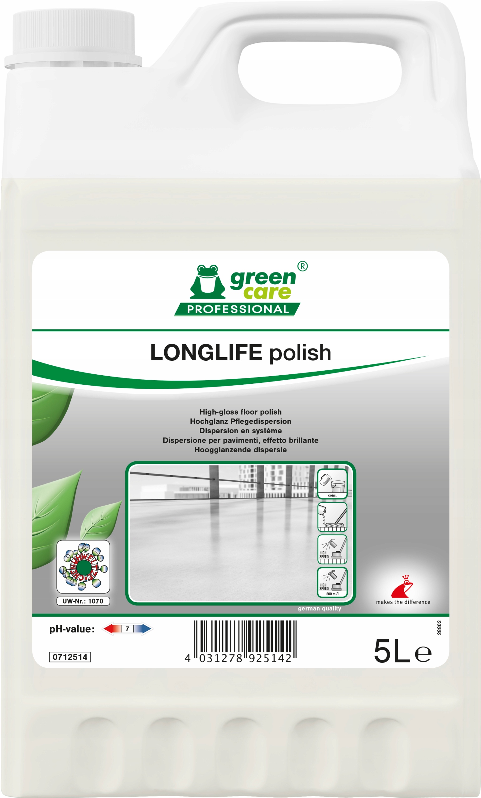 Tana Longlife polish vysoce lesklá emulze na podlahy 5 l