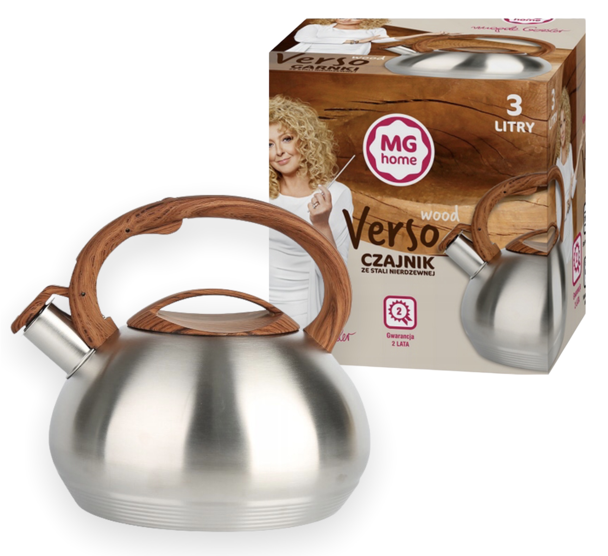

Czajnik ze stali nierdzewnej Mg Home 3 L