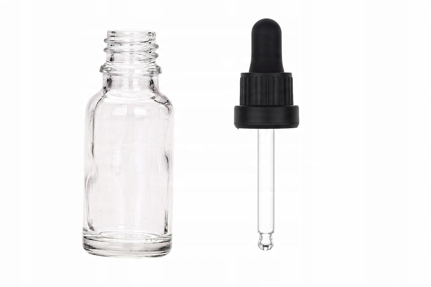 

Butelka szklana bezbarwna 20 ml z pipetą