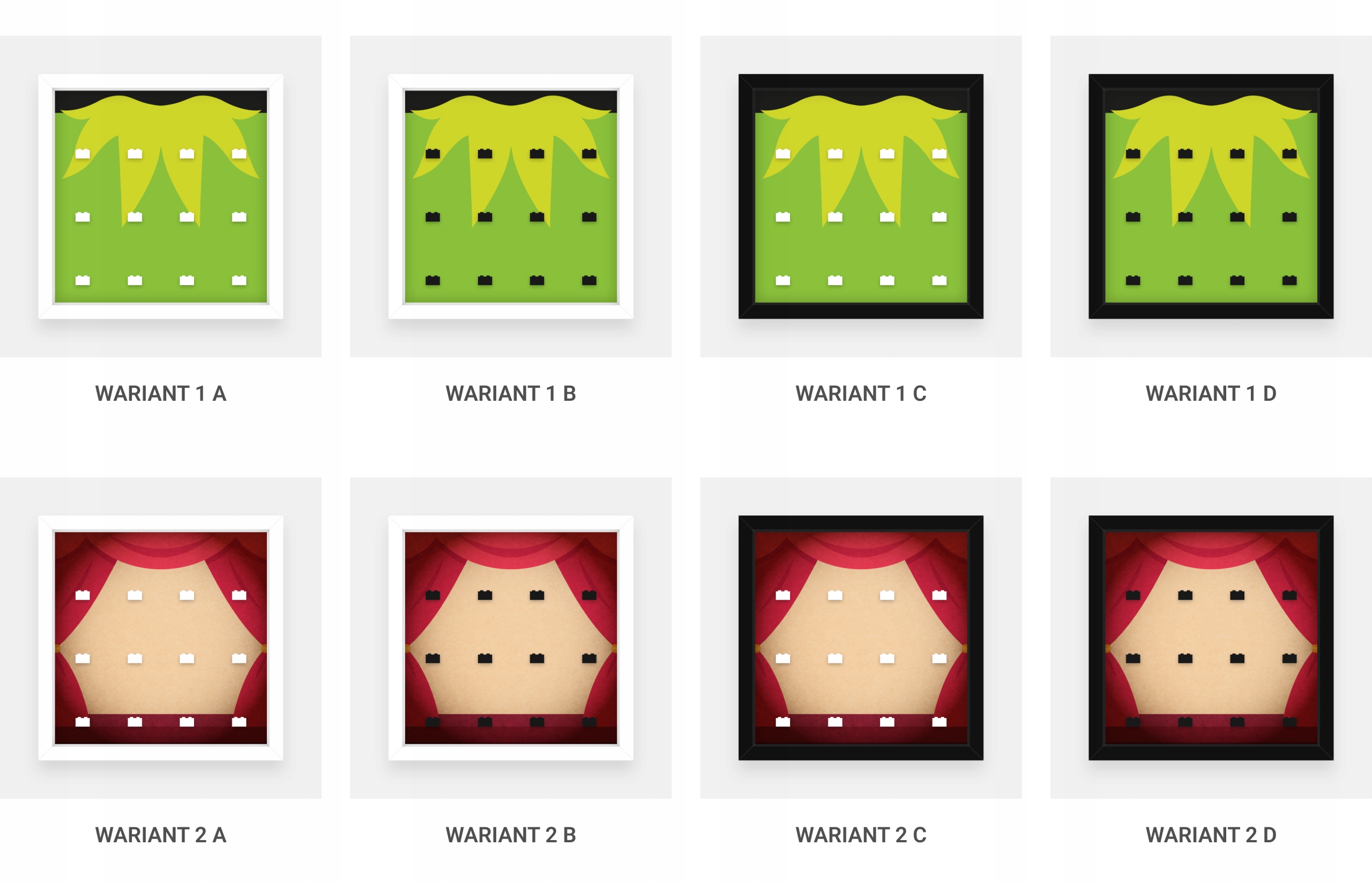 RAMKA DO LEGO MINIFIGURES 71033 THE MUPPPETS 27CM Marka LEGO