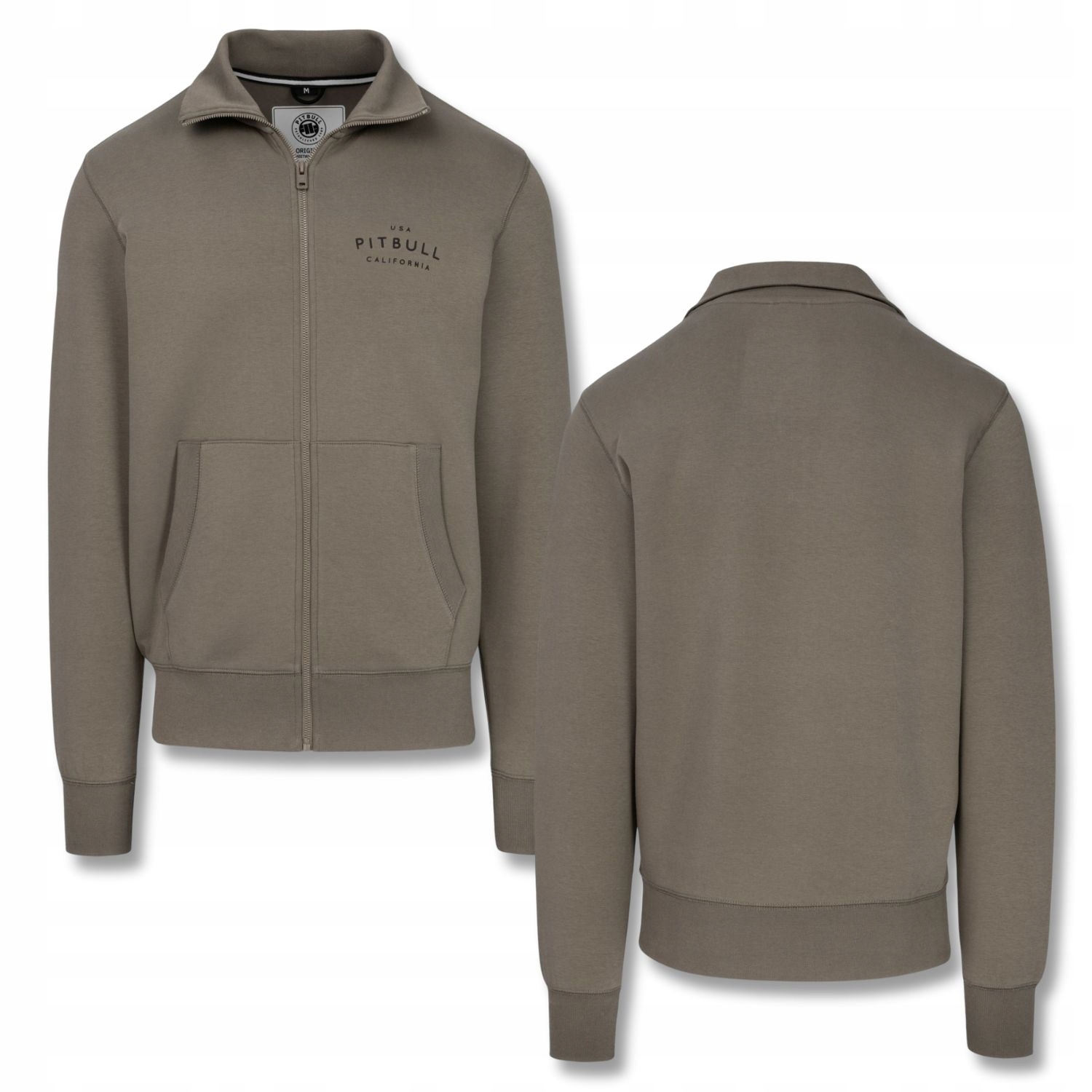 Pánská Rozepínací Mikina Pitbull Sampson Denní na zip se stojáčkem Hladká