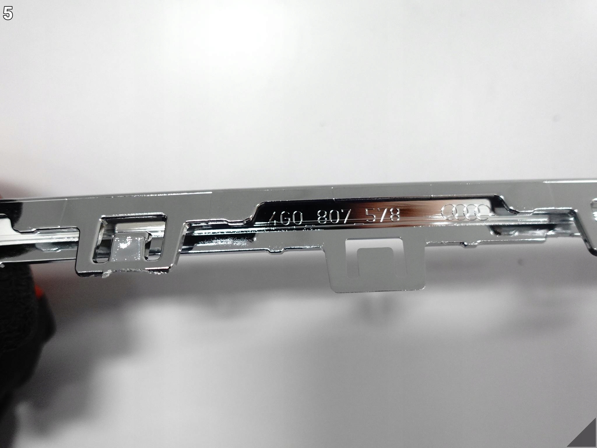 AUDI A6 4G0 C7 LIFT 14-18 moulding accessories W bumper front CHROM 2ZZ