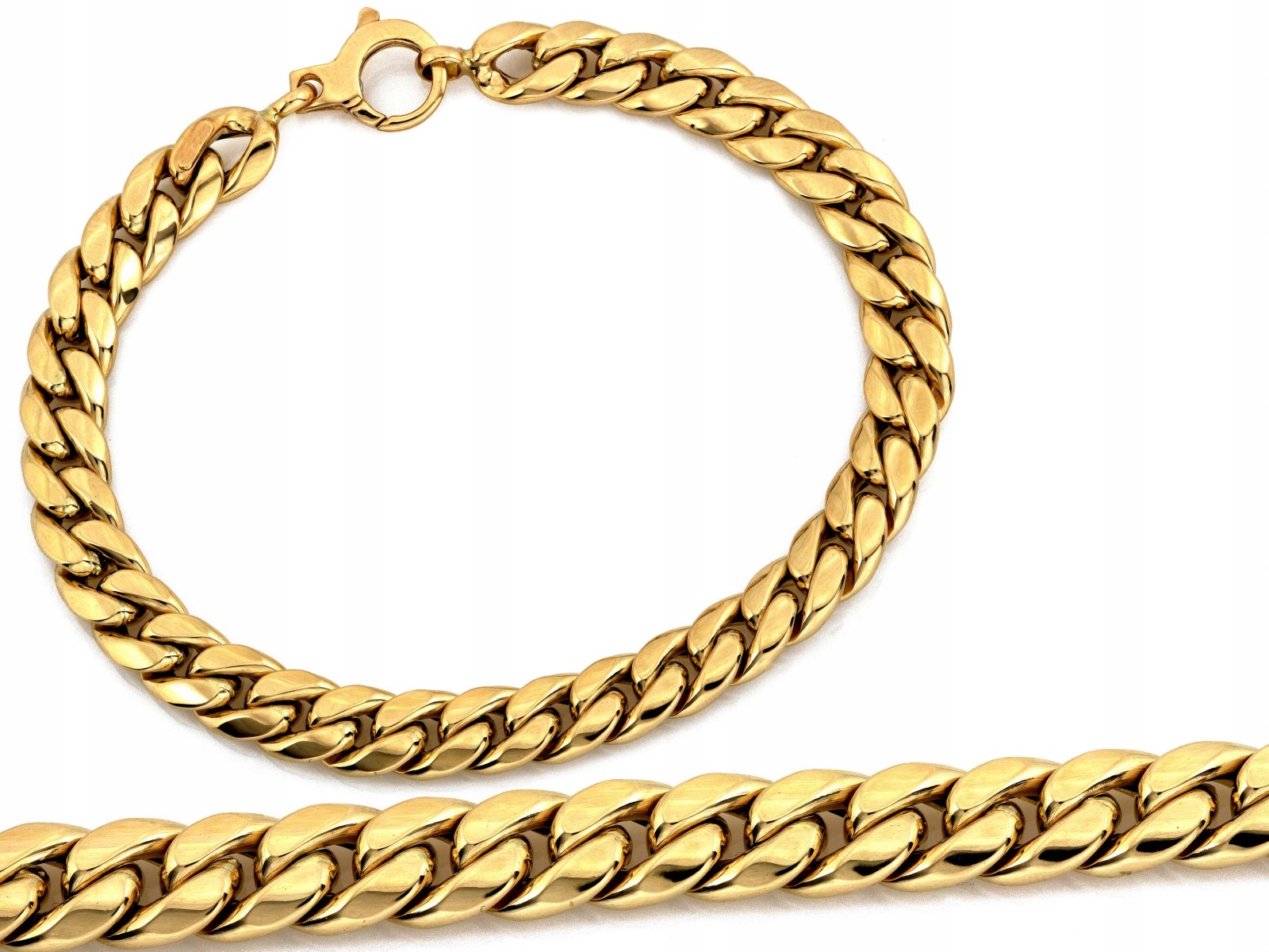 Silný zlatý náramek 585 pancíř 20 cm klasický pancíř 7.24 g Valentýn