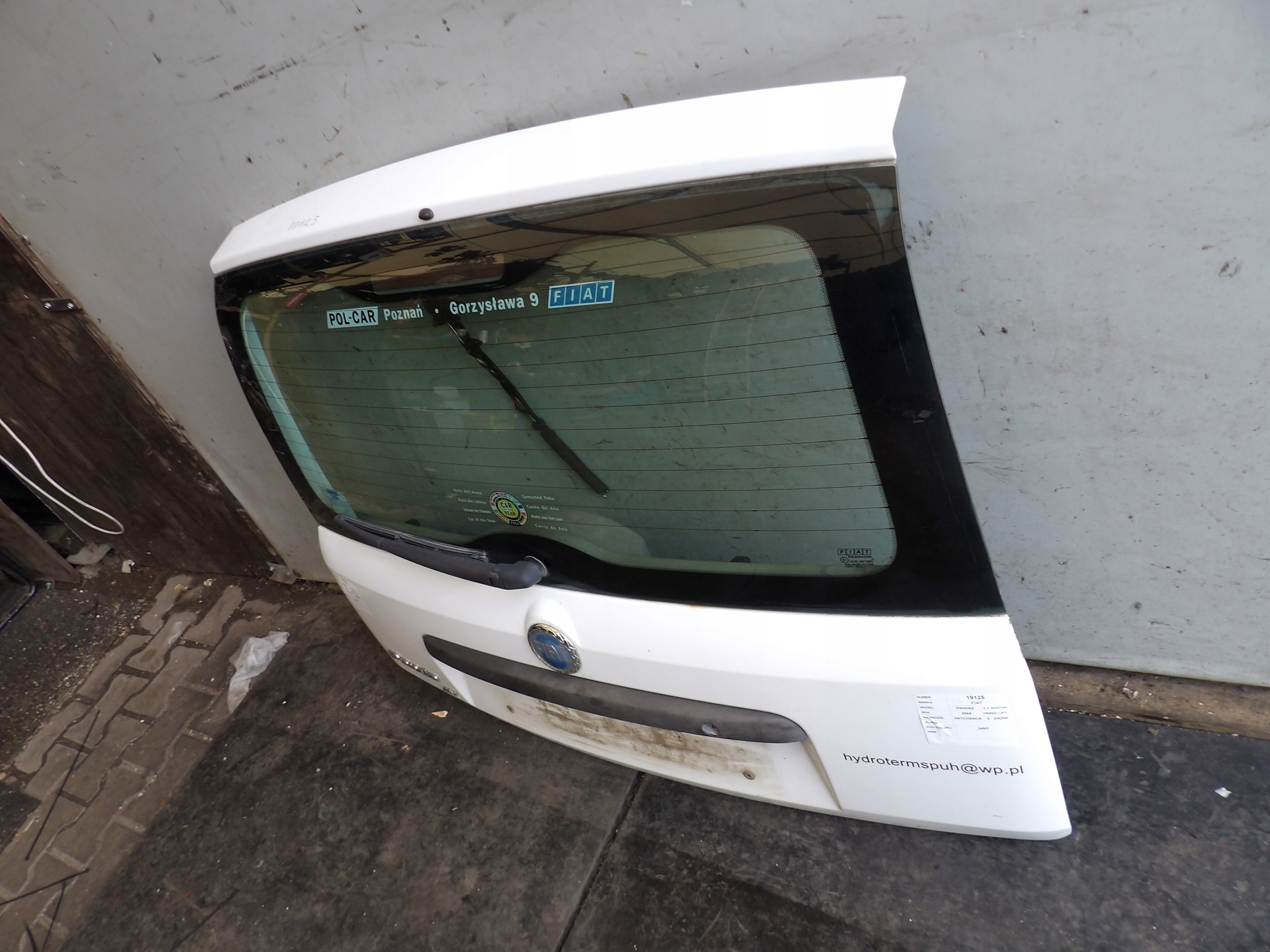 Fiat Panda II boot doors HB 5D lak. 249/F