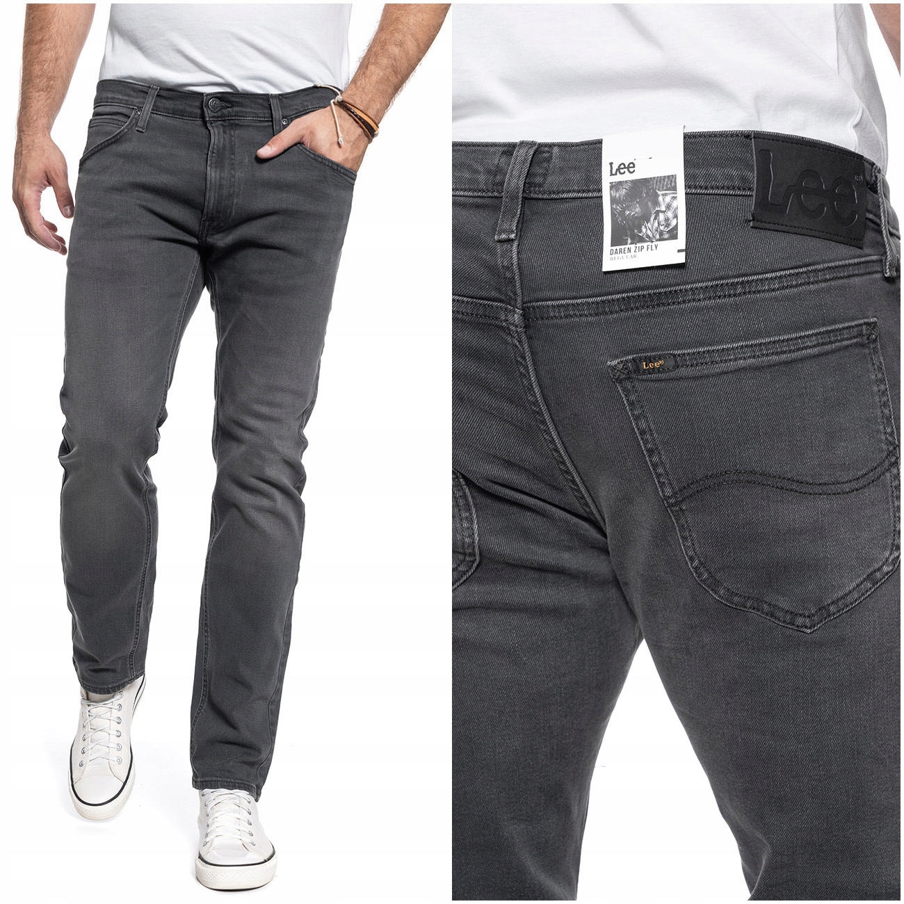 

Lee Daren Zip Fly Męskie Spodnie Jeansowe W40 L34