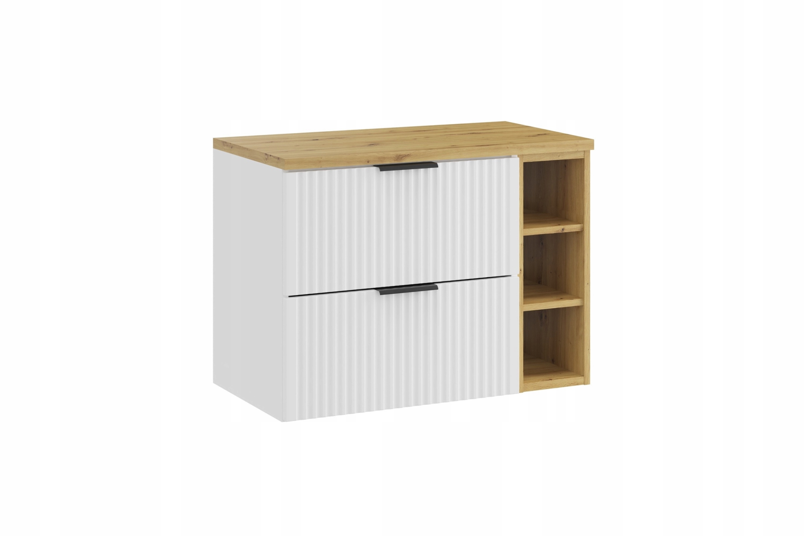 Szafka pod Umywalkę Adel White 80cm z Blatem