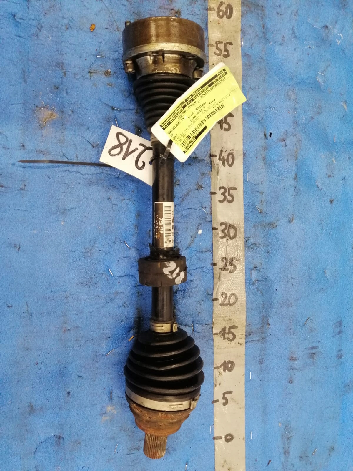 VW GOLF VII 1.6 TDI semi-axis left 1K0407271BK 14R