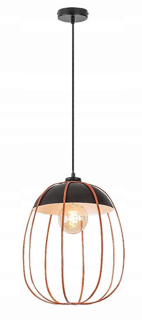 Rabalux Závěsná lampa Svens E27 1x60W černá matná