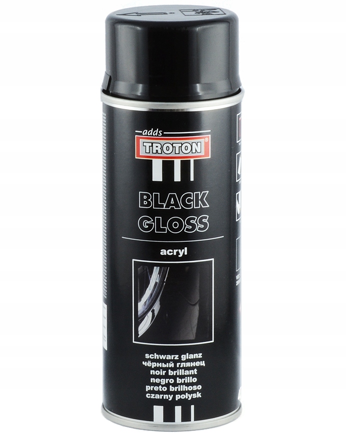 

Troton spray akryl lakier Czarny Połysk 400 ml